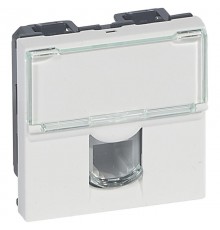 Розетка Mosaic 2М RJ11 4 контакта  078731  Legrand