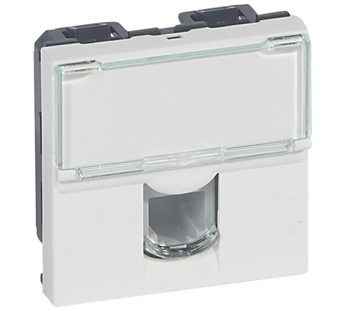 Розетка Mosaic 2М RJ11 4 контакта  078731  Legrand