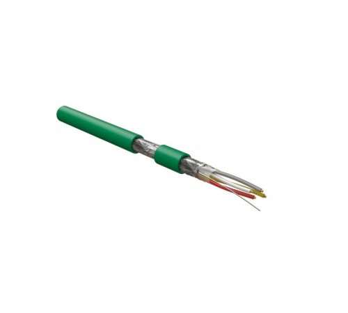 KNX-F-4x20/1-PVC-GR (500 м) Кабель интерфейса KNX/EIB, 4х20 AWG, однопроволочные жилы (solid), F/UTP, PVC, зеленый  444100  Hyperline