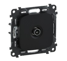 Valena ALLURE DIY Антрацит Розетка TV оконечная, 10 дБ, 0-862 МГц  753970  Legrand
