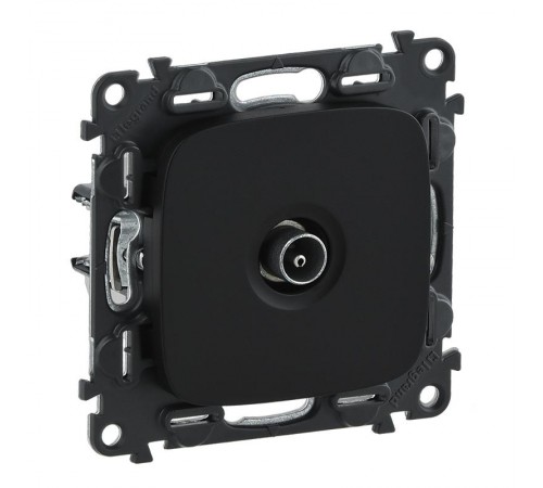 Valena ALLURE DIY Антрацит Розетка TV оконечная, 10 дБ, 0-862 МГц  753970  Legrand