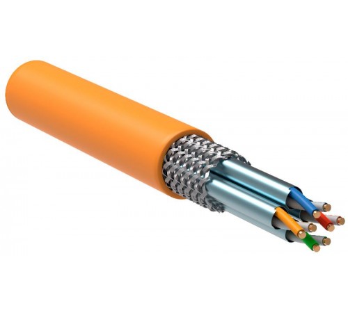 ITK Витая пара S/FTP кат.7 4х2х23AWG LSZH оранжевый (305м)  LC1-C704-627  ITK