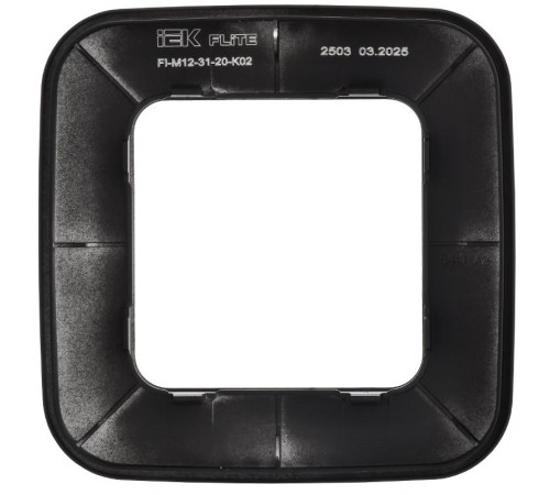 FLITE Artistic Рамка 1-ая РУ-1-А-ФлЧ черный  FI-M12-31-20-K02  IEK