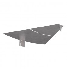 Крышка угла горизонтального изменяемого 0-45 градусов 500  PR16.1009  Промрукав