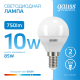 Лампа светодиодная Elementary Шар 10W 750lm 6500K Е14 LED 1/10/100  53130  Gauss