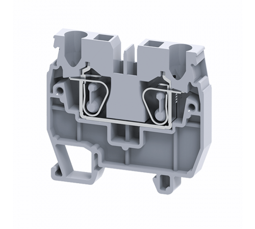 Мини-клемма проходная пружинная OptiClip CXM-2,5-I-24A-(0,2-2,5)-серый  331821  КЭАЗ