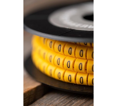 Маркер-кабельный 6,0кв.мм "0" (500шт.) (ЕС-3) EKF PROxima  plc-KM-6-0  EKF