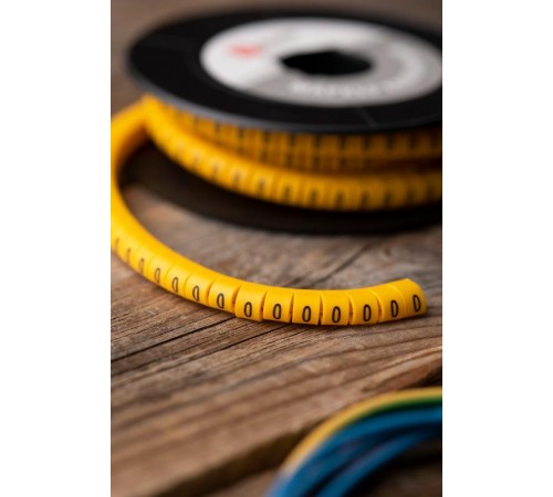 Маркер-кабельный 6,0кв.мм "0" (500шт.) (ЕС-3) EKF PROxima  plc-KM-6-0  EKF