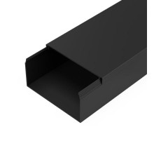 Кабель-канал черный 2-й замок в п/э 80х40 мм (12 м/уп) Промрукав  PR03.0219  Промрукав