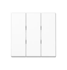 Тройная клавиша для балансирных механизмов выключателей (кнопок); термопласт; белый; A500  A593BFWW  Jung