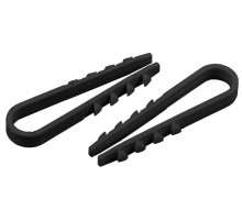 Дюбель-хомут для наружного монтажа провода 11-18мм, цвет-ЧЕРНЫЙ (100/1000/6000шт)  GE50111-05  GREENEL