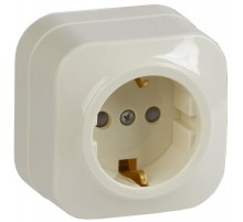 РСш20-3-ХК Розет. 1-ая с з/к и з/ш о/у 16А GLORY кремовый  ERH14-K33-16  IEK