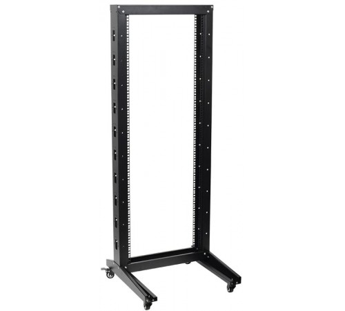 Стойка 19 однорамная 42U 600Х600 мм на РРОЛИКАХ черная  LF05-42U66-1R  ITK