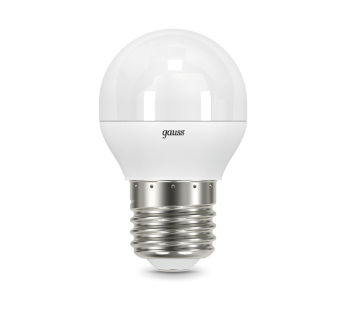 Лампа светодиодная LED 6,5Вт E27 220В 4100К шар  105102207  Gauss