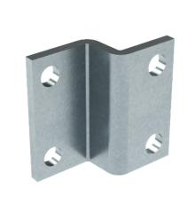 Пластина для крепления консолей BBF60 к тяжелому подвесу/профилю, горячеоцинкованная  BMD2002HDZ  DKC
