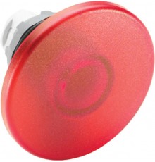 Кнопка MPM2-11R ГРИБОК красная (только корпус) без фиксации с подсветкой 60мм  1SFA611125R1101  ABB