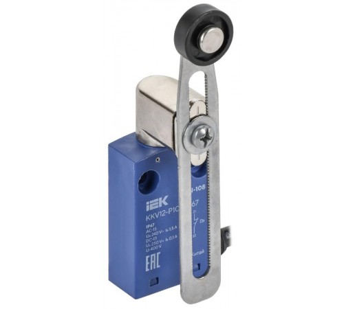 Выключатель концевой C6N-108 рег. рычаг с рол. IP67  KKV12-P108-1-67  IEK