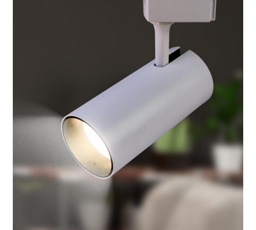 Светильник светодиодный трековый однофазный ЭРА TR5-30 COB WH 30 ватт 4000К 2100Лм белый  Б0049054  ЭРА