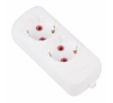 Колодка 2 гнезда с заземлением "Эконом"  11-8709  PROconnect