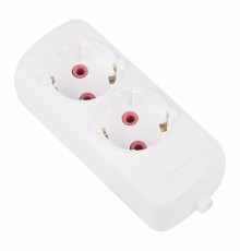 Колодка 2 гнезда с заземлением "Эконом"  11-8709  PROconnect