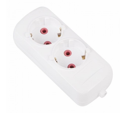 Колодка 2 гнезда с заземлением "Эконом"  11-8709  PROconnect