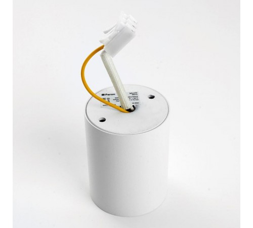 Светильник накладной потолочный под лампу, спот, ML177 MR16 20W 220V, белый  40512  Feron