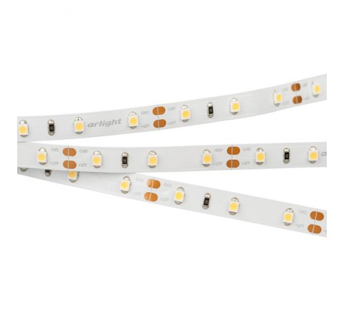 Светодиодная лента RT-A60-8mm 12V Warm2700 CRI98 (4.8 W/m, IP20, 2835, 5m) (Arlight, 4.8 Вт/м, IP20)  021420(2)  Arlight