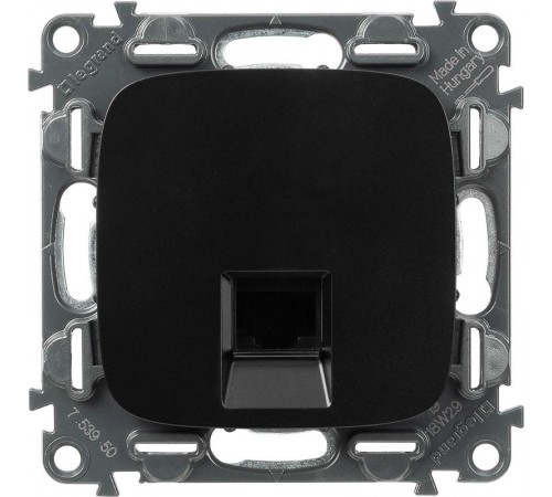Valena ALLURE DIY Антрацит Розетка комп(RJ45) 1-ая 5 кат UTP  753950  Legrand