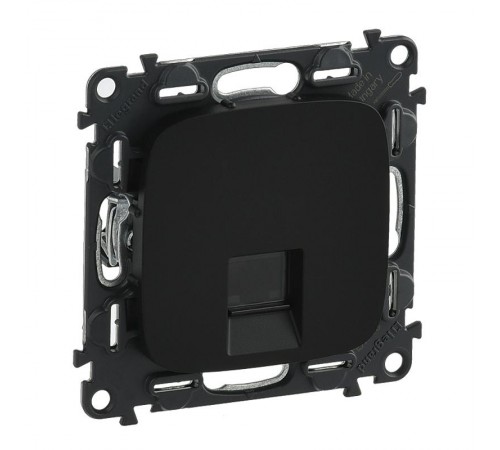 Valena ALLURE DIY Антрацит Розетка комп(RJ45) 1-ая 5 кат UTP  753950  Legrand