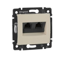 Valena Сл. кость Розетка комп(RJ45) 2-ая 5 кат.крепление винт с лапками  774131  Legrand