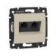 Valena Сл. кость Розетка комп(RJ45) 2-ая 5 кат.крепление винт с лапками  774131  Legrand
