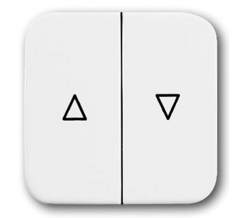 Клавиша для механизма выключателя жалюзи 2000/4 U и 2020/4 U, серия Reflex SI, цвет альпийский белый  1713-0-0200   2CKA001713A0200  ABB