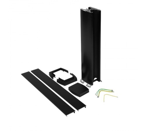 Универсальная мини-колонна алюминиевая с крышкой из алюминия 2 секции, высота 0,68 метра, цвет черный  653125  Legrand