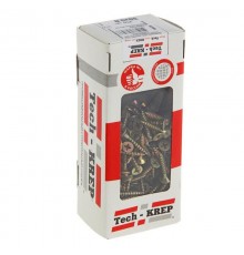 Саморезы универсальные 30х5,0 мм (200 шт) желтые - коробка с окном ( 0,51 кг)  102260  Tech-KREP