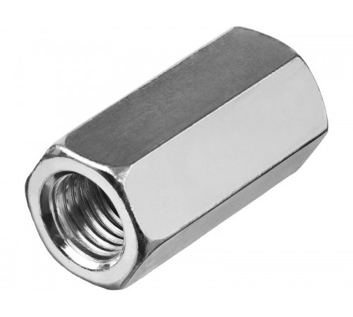 Гайка DIN6334 соединительная оцинк. М20 (1 шт) - пакет ( 0,232 кг)  112841  Tech-KREP