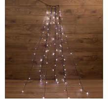 Елочная гирлянда с кольцом, 7 нитей по 1,5 метра, цвет диодов белый, не соединяется  235-075  NEON-NIGHT