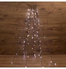 Елочная гирлянда с кольцом, 7 нитей по 1,5 метра, цвет диодов белый, не соединяется  235-075  NEON-NIGHT