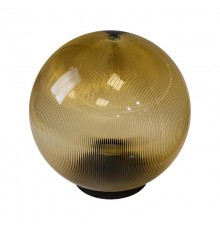 Светильник садово-парковый НТУ 02-100-303 без опоры, шар золотистый призма D=300 mm  Б0048063  ЭРА