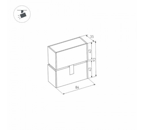Светильник MAG-LASER-FOLD-45-S84-3W Day4000 (WH, 15 deg, 24V)  027626  Arlight