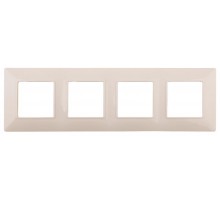 14-5004-02 Рамка на 4 поста, Эра Elegance, сл.кость  Б0034400  ЭРА