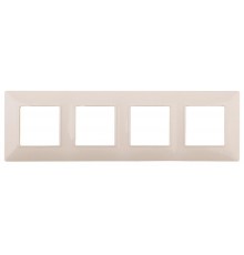 14-5004-02 Рамка на 4 поста, Эра Elegance, сл.кость  Б0034400  ЭРА