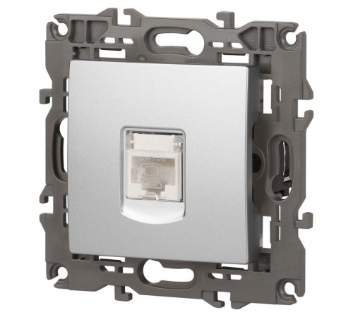 14-3107-03 Розетка RJ45, IP20, алюминий  Б0034304  ЭРА