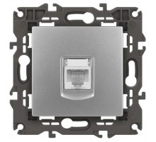 14-3107-03 Розетка RJ45, IP20, алюминий  Б0034304  ЭРА