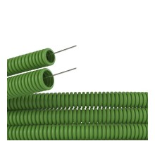 Труба ПВХ гибкая гофр.д.20мм,лег.зеленая  91920G  DKC