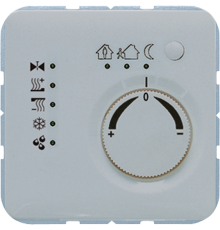 KNX-регулятор с шинным сопряжением с ручкой для установки температуры; серый  CD2178GR  Jung