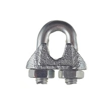 Зажим троса дугообразный 5 мм DIN 741 (2 шт) - ярлык ( 0,031 кг)  102736  Tech-KREP