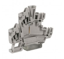 HCD.1/GR Двухуровневый проходной зажим с разъемами "мама"  ZHC290GR  DKC