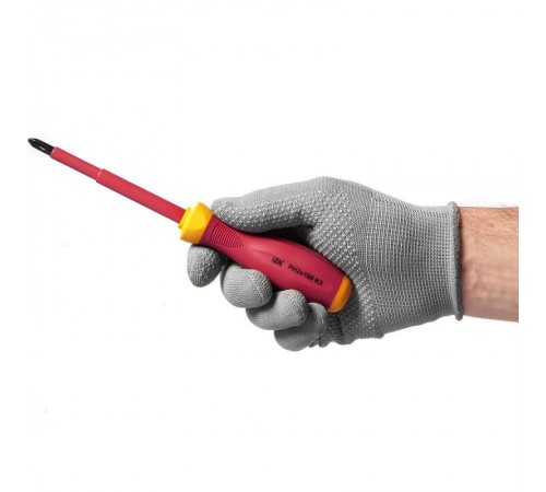 Отвертка диэлектрическая PH2х100 K3 ARMA2L 3  A2L3-SC30-K3-PH-20-100  IEK