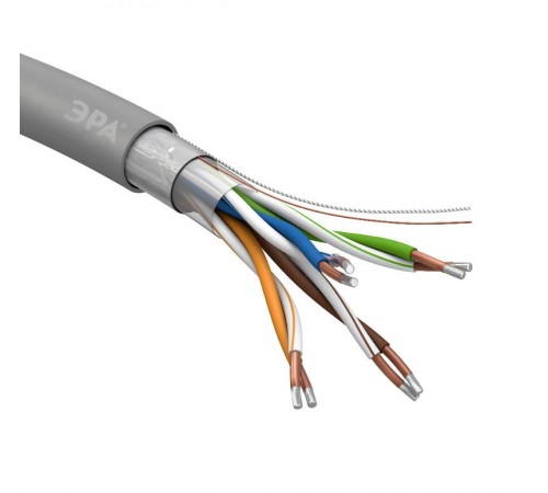 Кабель витая пара F/UTP 4x2x24 AWG Cat5e CCA PVC 305м SIMPLE (2/30)  Б0044440  ЭРА