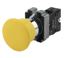 Кнопка управления LAY5-BC51"Грибок" без подсветки желтая 1з (20/200/3200)  Б0045644  ЭРА